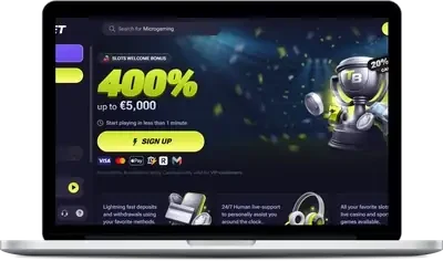 TenoBet welcome offer on a computer screen